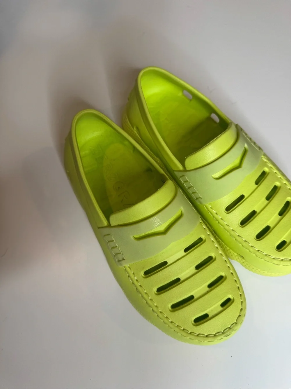 Cole Haan 4.Zerogrand All Day Shoes size 8 Sunny Lime Chunky Platform Loafer - Picture 2 of 8